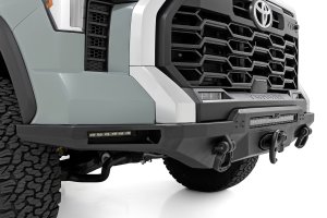 Toyota Tundra Bumper - Front - Rough Country - Hybrid - Black - '22-'25